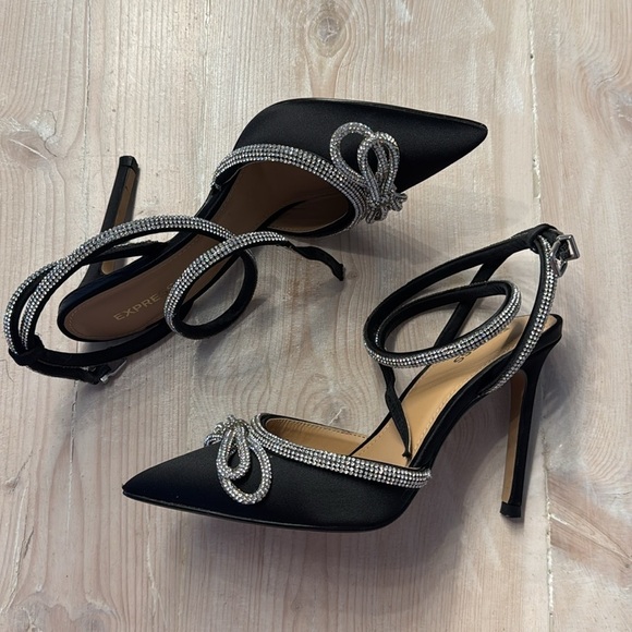 Express strappy rhinestone heels - Picture 8 of 14